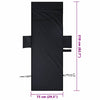 Aurinkotuoli Pyyhkeet 2 pcs Musta 210 x 75 cm
