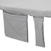 Aurinkotuoli Pyyhkeet 2 pcs Tummanharmaa 210 x 75 cm