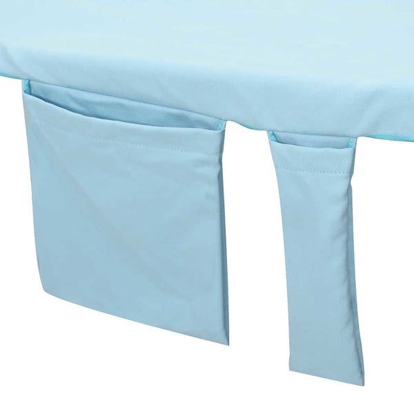 Aurinkotuoli Pyyhkeet 2 pcs Sininen 210 x 75 cm