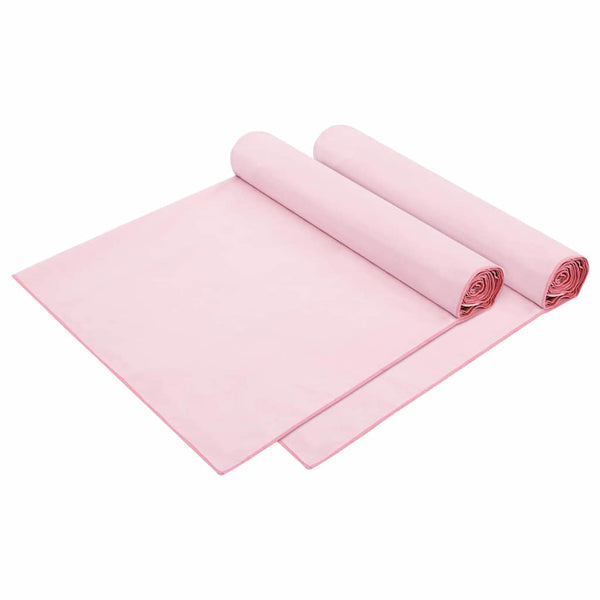 Aurinkotuoli Pyyhkeet 2 pcs Pinkki 210 x 75 cm