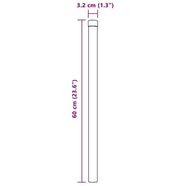 Aitalatu 2 kpl Vihreä 60 cm Jauhemaalattu teräs
