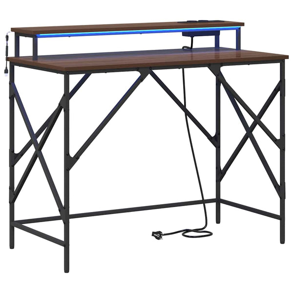 Pöytä Ruskea tammi 100 x 50 x 86,5 cm Tekninen puu