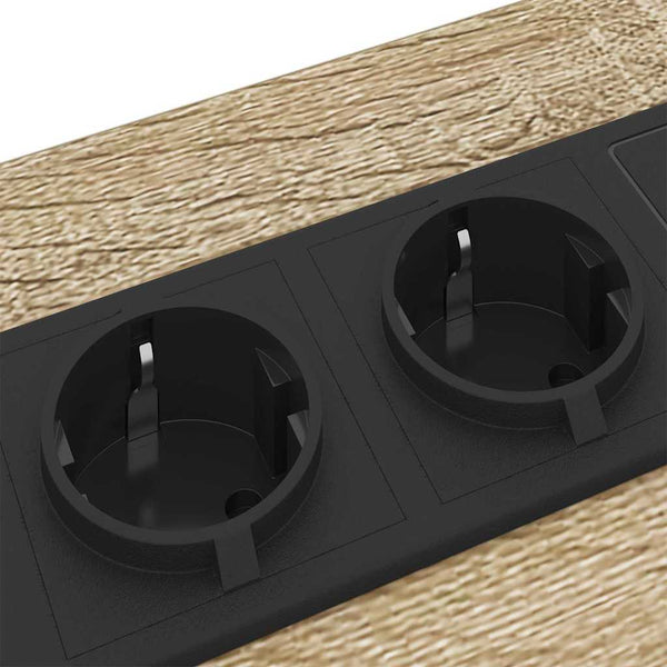 Yöpöytä 2 pcs Sonoma tammi 30 x 48 x 61 cm Tekninen puu