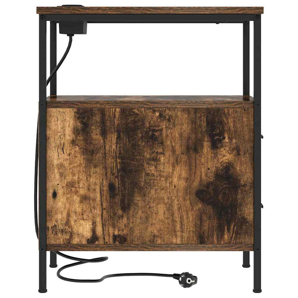 Yöpöytä laatikon kanssa Savutammi 30 x 48 x 61 cm Tekninen puu