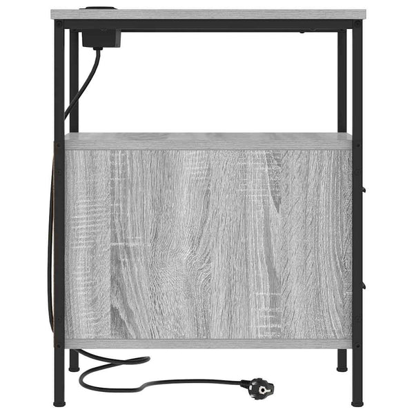 Yöpöytä Harmaa sonoma 30 x 48 x 61 cm Tekninen puu