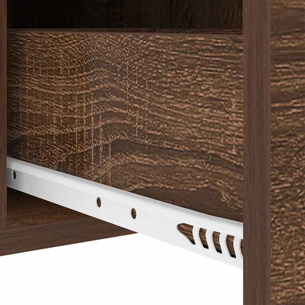 Yöpöytä Ruskea tammi 30 x 48 x 61 cm Tekninen puu