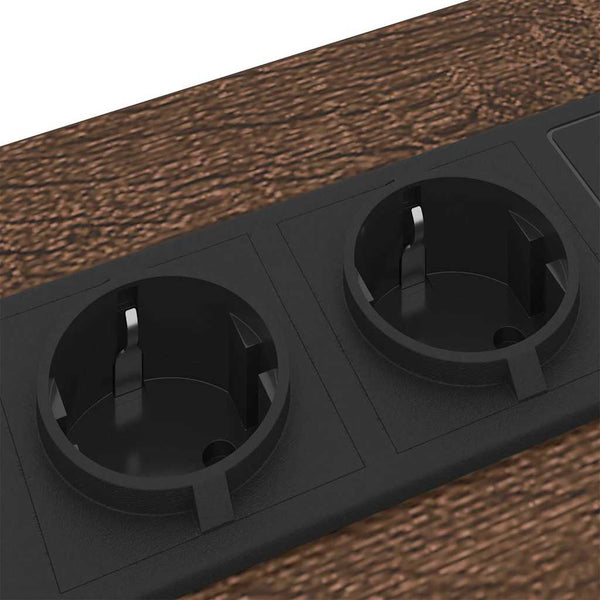 Yöpöytä 2 pcs Ruskea tammi 30 x 48 x 61 cm Tekninen puu