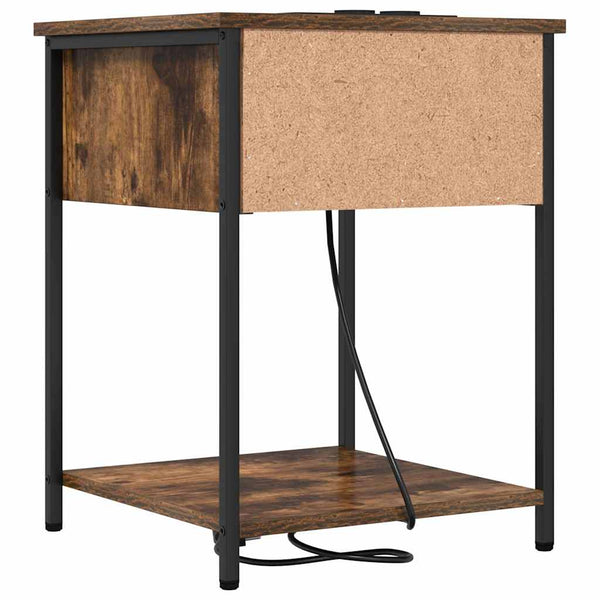 Yöpöytäkaappi Savutammi 42 x 41 x 56 cm Tekninen puu