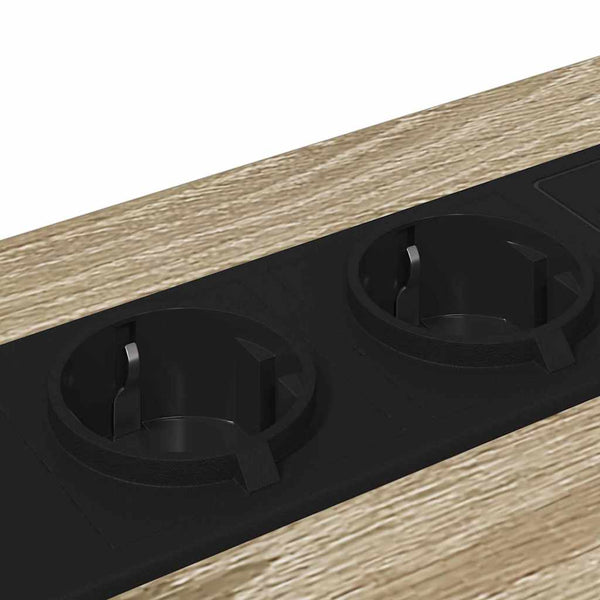 Yöpöytä, jossa on latausasema Sonoma tammi Tekninen puu