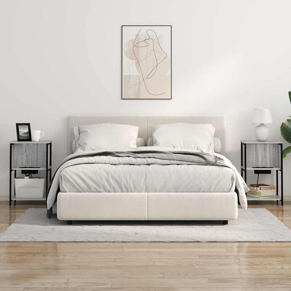 Yöpöytäkaappi Harmaa sonoma 38 x 31 x 61 cm Tekninen puu