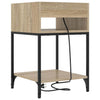 Yöpöytä 2 pcs Sonoma tammi 40 x 40 x 61 cm Tekninen puu