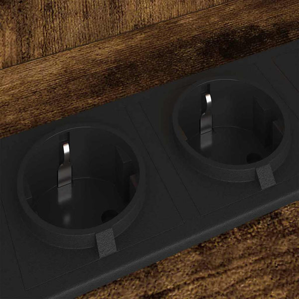 Yöpöytä hyllyllä Savutammi 40 x 40 x 61 cm Tekninen puu