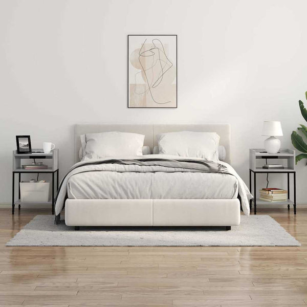 Yöpöytäkaappi Harmaa sonoma 40 x 40 x 61 cm Tekninen puu