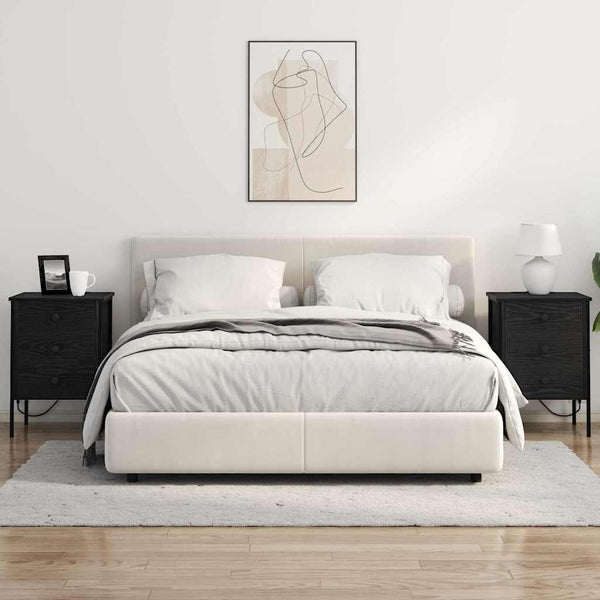 Yöpöytäkaappi Musta tammi 42 x 41 x 61 cm Tekninen puu