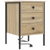 Yöpöytäkaappi 2 pcs Sonoma tammi 42 x 41 x 61 cm Tekninen puu