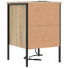 Yöpöytäkaappi 2 pcs Sonoma tammi 42 x 41 x 61 cm Tekninen puu