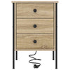 Yöpöytäkaappi 2 pcs Sonoma tammi 42 x 41 x 61 cm Tekninen puu