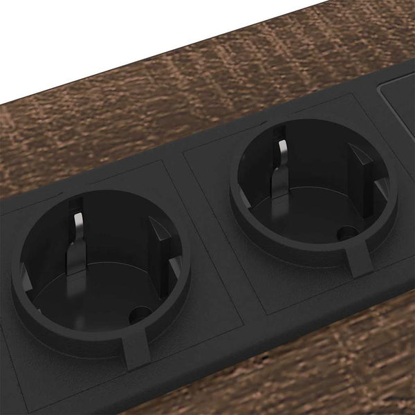 Yöpöytäkaappi 2 pcs Ruskea tammi 42 x 41 x 61 cm Tekninen puu