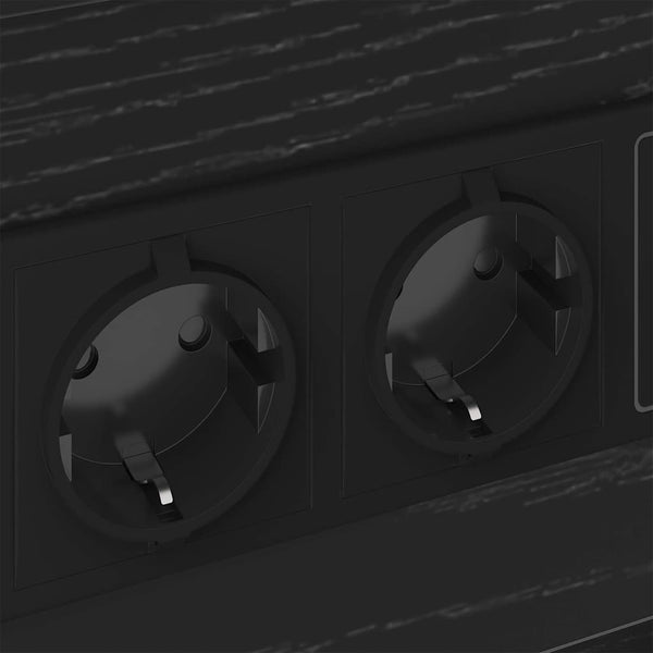 Yöpöytäkaappi Musta tammi 40 x 31 x 60 cm Tekninen puu