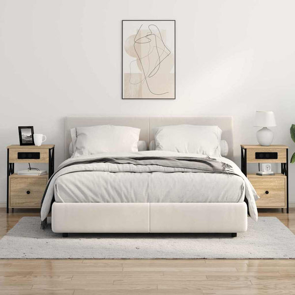 Yöpöytäkaappi Sonoma tammi 40 x 31 x 60 cm Tekninen puu