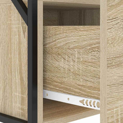 Yöpöytäkaappi 2 pcs Sonoma tammi 40 x 31 x 60 cm Tekninen puu