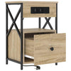 Yöpöytäkaappi 2 pcs Sonoma tammi 40 x 31 x 60 cm Tekninen puu