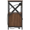 Yöpöytäkaappi 2 pcs Ruskea tammi 40 x 31 x 60 cm Tekninen puu