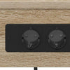 Yöpöytäkaappi 2 pcs Sonoma tammi 41 x 31 x 76 cm Tekninen puu