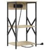 Yöpöytäkaappi 2 pcs Sonoma tammi 41 x 31 x 76 cm Tekninen puu