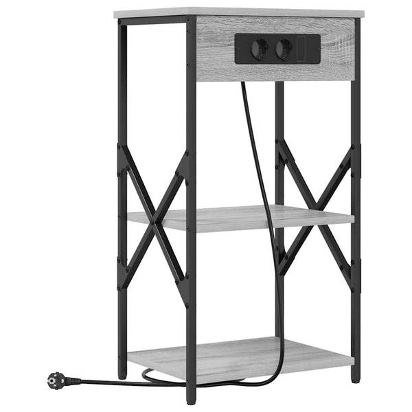 Yöpöytäkaappi Harmaa sonoma 41 x 31 x 76 cm Tekninen puu