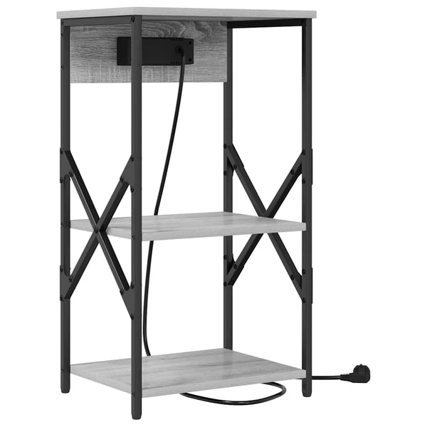 Yöpöytäkaappi Harmaa sonoma 41 x 31 x 76 cm Tekninen puu