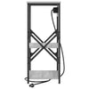 Yöpöytäkaappi 2 pcs Harmaa sonoma 41 x 31 x 76 cm Tekninen puu