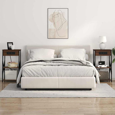 Yöpöytäkaappi Ruskea tammi 41 x 31 x 76 cm Tekninen puu