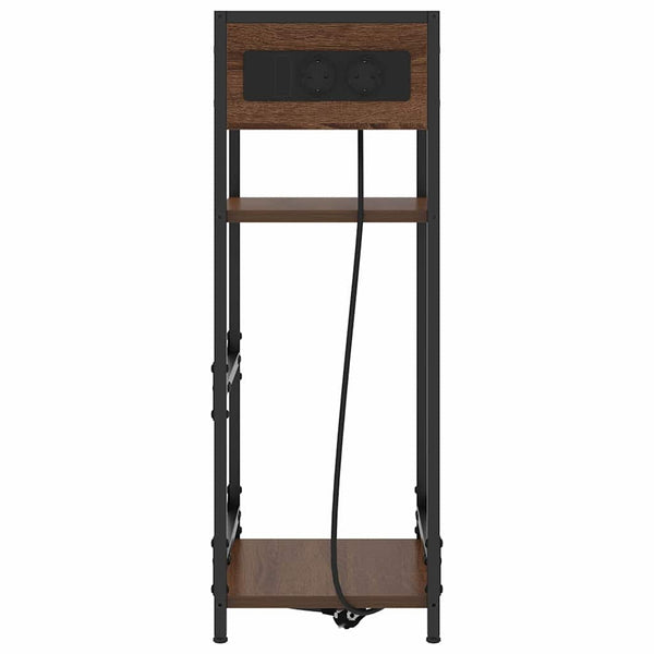 Yöpöytäkaappi Ruskea tammi 40 x 27 x 76 cm Tekninen puu