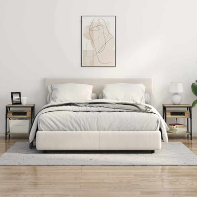 Yöpöytä 2 pcs Sonoma tammi 38 x 30 x 48 cm Tekninen puu