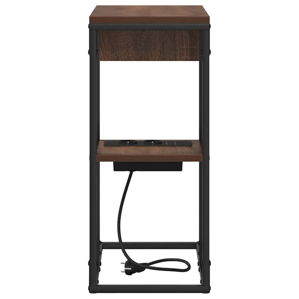 Yöpöytä Ruskea tammi 41.5 x 26 x 60.5 cm Tekninen puu