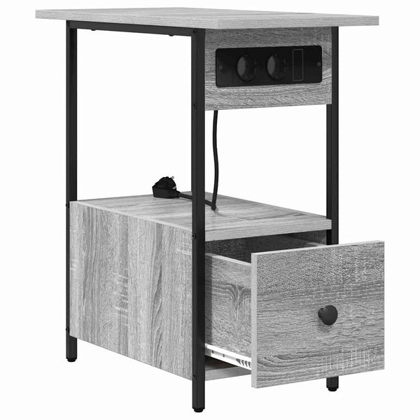 Yöpöytäkaappi Harmaa sonoma 60 x 30 x 61 cm Tekninen puu