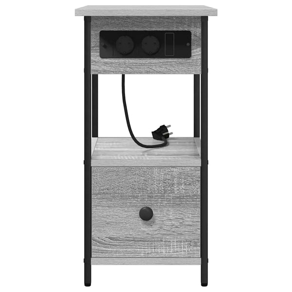 Yöpöytäkaappi Harmaa sonoma 60 x 30 x 61 cm Tekninen puu