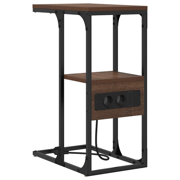 Yöpöytäkaappi Ruskea tammi 41.5 x 26 x 60.5 cm Tekninen puu