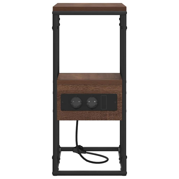 Yöpöytäkaappi Ruskea tammi 41.5 x 26 x 60.5 cm Tekninen puu