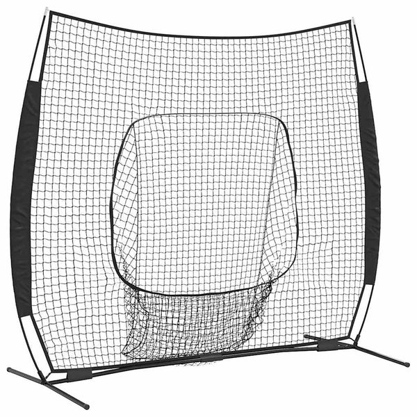 Baseballin harjoitusverkko Musta 250 x 106 x 209 cm Polyesteri