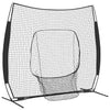 Baseballin harjoitusverkko Musta 250 x 106 x 209 cm Polyesteri