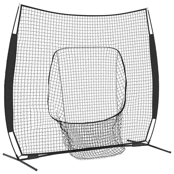 Baseballin harjoitusverkko Musta 250 x 106 x 209 cm Polyesteri