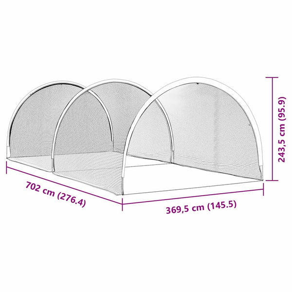 Baseball & Softball Musta 702 x 369,5 x 243,5 cm Polyesteri