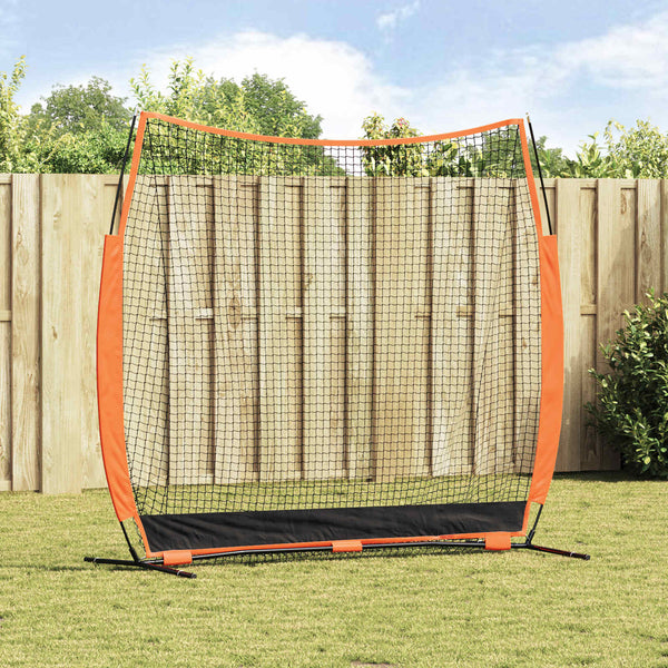 Baseballin harjoitusverkko Musta 250 x 106,5 x 210 cm