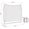 Baseballin harjoitusverkko Musta 250 x 106,5 x 210 cm
