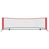 Tennisverkko Musta ja punainen 301 x 90,5 x 87 cm Polyesteri