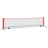 Tennisverkko Musta ja punainen 396 x 92 x 87 cm Polyesteri