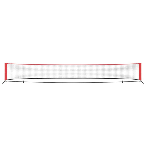 Tennisverkko Musta ja punainen 595 x 90,5 x 87 cm Polyesteri