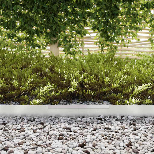 Nurmireunus 4 kpl 450 x 10 cm Ruostumaton teräs Hopea